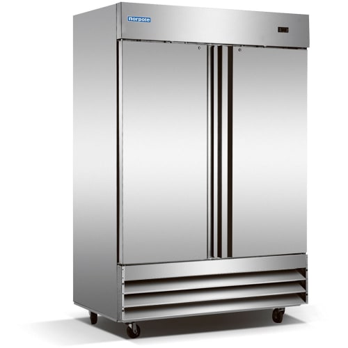 Norpole, 48 Pies Cúbicos Refrigerador con Alcance Recto y Puertas Sólidas